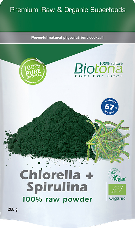 struik Lao Productie Chlorella + Spirulina - Biotona